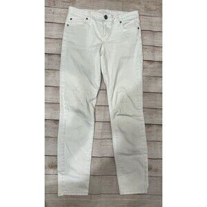 Kut From the Kloth Women's White Light Wash Denim Cotton Blend Jeans 32x30